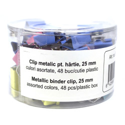 Clip hartie 25 mm, culori...